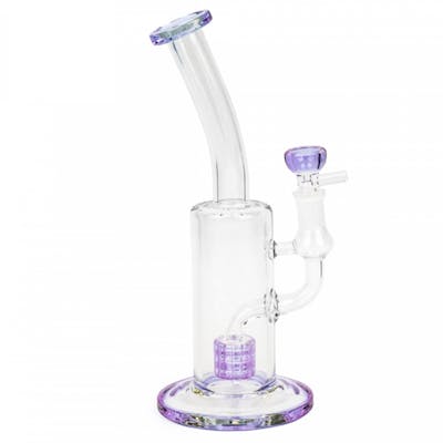 8.5" Purple Flower Bubbler