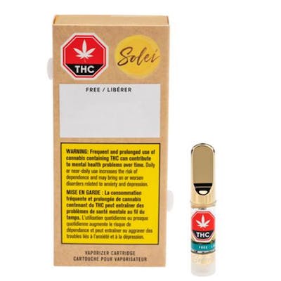 Free CBD Vape Cartridge - Solei - Free 0.5 g Prefilled Vape Cartridge