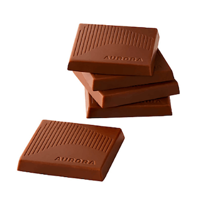 Milk Chocolate w Sea Salt - Aurora - Drift 5 Chocolate Squares Sea Salt Caramel