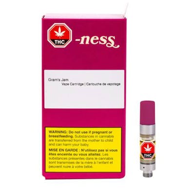 Gram's Jam Vape Cartridge - Ness - Gram's Jam 0.5 g Prefilled Vape Cartridge