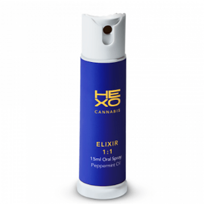 Elixir 1:1 Peppermint Spray - Hexo - Elixir 1:1 Peppermint Oil 15 mL Oral Spray