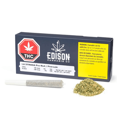 La Strada 0.5g pre-roll - Edison - La Strada 1 x 0.5g Pre-Roll