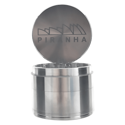 Piranha 4 Piece Grinder Silver