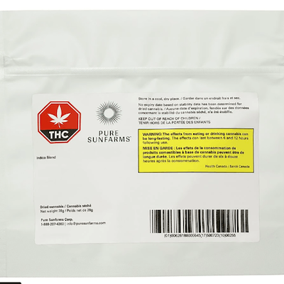 Indica Blend Full Ounce - Pure Sunfarms - Indica Blend 28 g Dried Flower