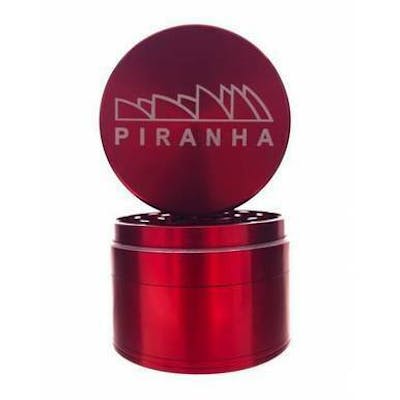 Piranha 4 Piece Grinder Red