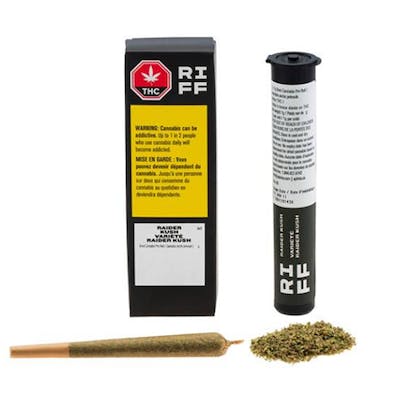 Raider Kush 7x0.5 g Pre-Rolls - Riff - Raider Kush 7 x 0.5 g Pre-rolls