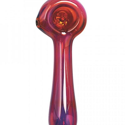 Red Eye 4.5" Spoon w Ash Catcher - Red Eye 4.5" Spoon Amber