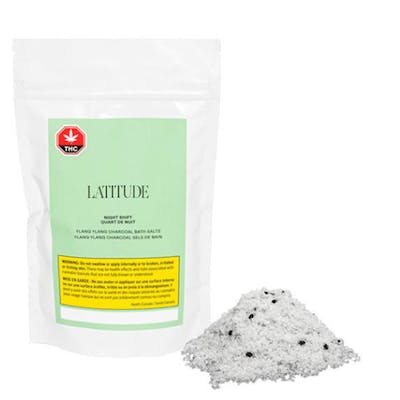 Night Shift1:1 Bath Salts - Latitude - Night Shift Ylang-Ylang Charcoal Bath Salts 400g