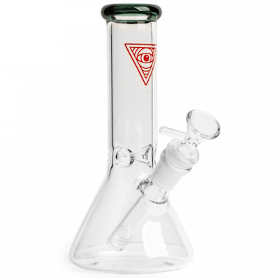 Red Eye Glass 8.5" Teal Beaker Tube