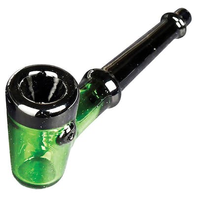 Red Eye Glass 4.75" Green Lumberman Handpipe