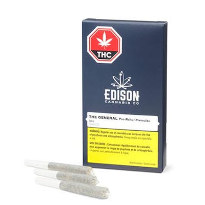 The General 3x.50 Pre-Rolls - The General 3 x 0.5 g Pre-rolls