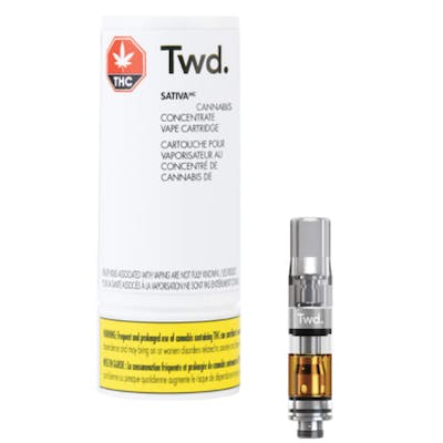 TWD Sativa Vape Cartridge 0.5g - Canopy - Sativa 0.5 mL Prefilled Vape Cartridge