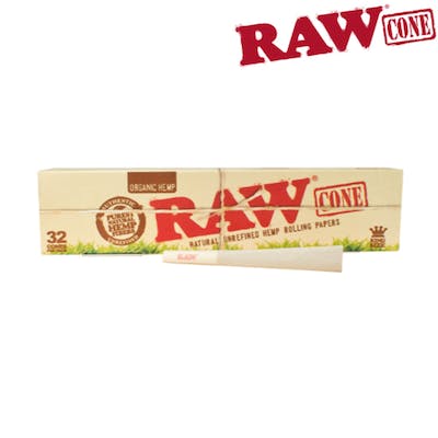 Raw-Org Pre-rolled cones Kingsize Pack 32