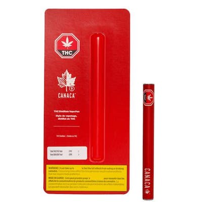 THC Distillate Disposable Pen - Canaca - THC Distillate 0.5 g Disposable Vape Pen