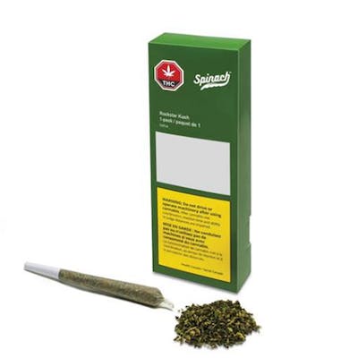 Rockstar Kush Single - Spinach - Rockstar Kush 1x1g Pre-Roll