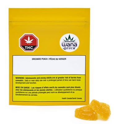 Wana Quick Soft Chews - Wana QUICK Soft Chew Sour Orchard Peach Sativa