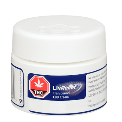 Transdermal CBD Cream - LivRelief - LivRelief 50 g Transdermal CBD Cream