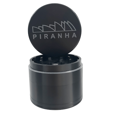 Piranha 4 Piece Grinder Gunmetal