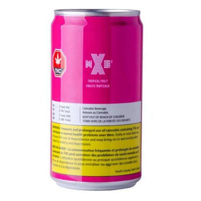 Tropical Fruit Sparkling Beverage - XMG - XMG 236 mL Sparkling Beverage Tropical Fruit