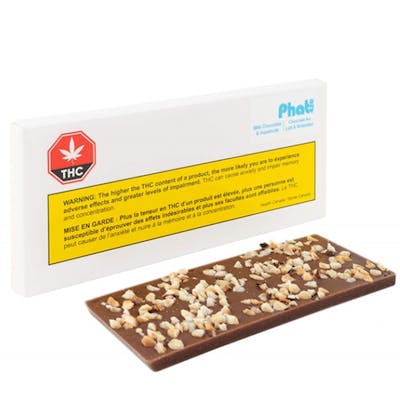 Milk Chocolate w Hazelnuts THC - Phat420 - PHAT420 Milk Chocolate With Hazelnuts 1x30 g