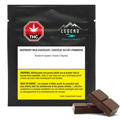 Raspberry Milk Chocolate - Legend - Legend THC Raspberry Milk Chocolate