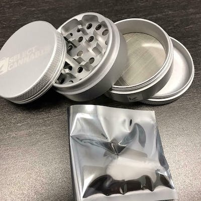 Select Cannabis - 4 Piece Grinder - Ceramic - Grey