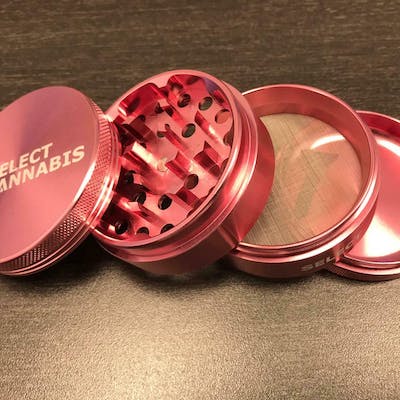 Select Cannabis - 4 Piece Grinder - Aluminum - Pink