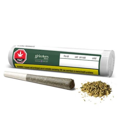 Grizzlers Indica Pre-Rolls - Grizzlers Indica 7x0.5g Pre-Rolls