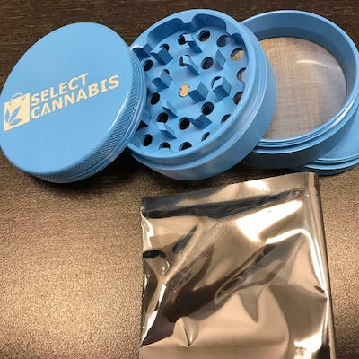 Select Cannabis - 4 Piece Grinder - Ceramic - Blue