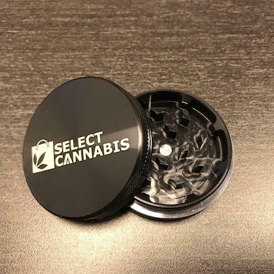 Select Cannabis - 2 Piece Grinder - Aluminum - Black