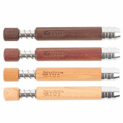 RYOT - 3" Wooden Taster Bat w/ Spring Ejection Black Tip in Walnut