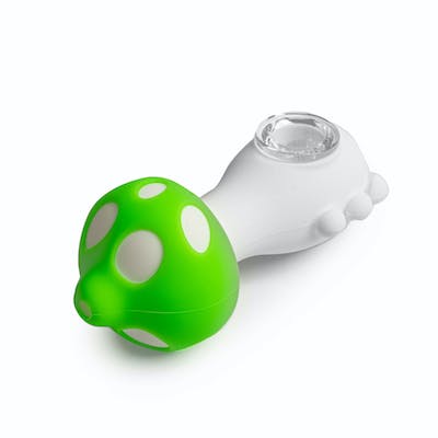 Silicone Mushroom Pipe Green