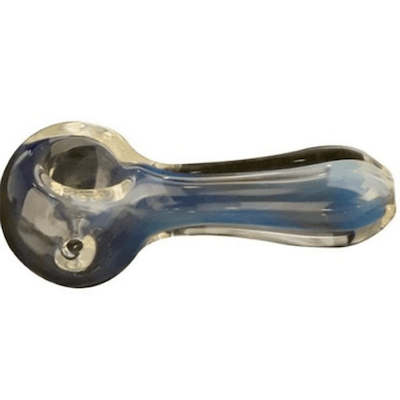 Red Eye Medium Silver Nugget Hand Pipe