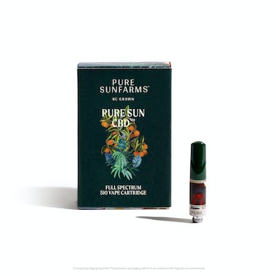 Pure Sunfarms - Pure Sun CBD Full Spectrum 0.5 g Prefilled Vape Cartridge