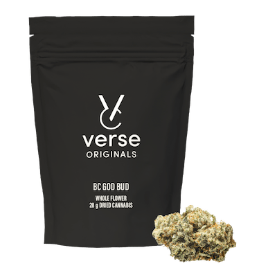 Verse Originals - BC God Bud 28g Dried Flower