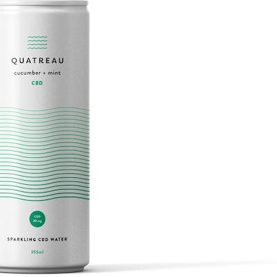 Quatreau - Cucumber & Mint Sparkling Water 355ml