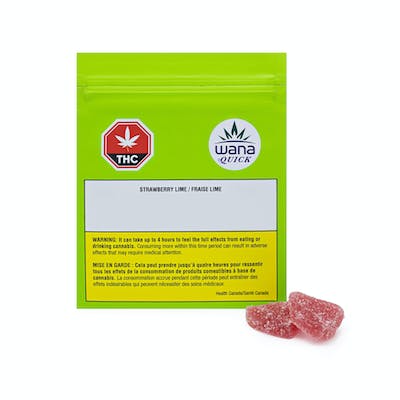 Wana QUICK - Wana QUICK Soft Chew 1:1 Sour Strawberry Lime