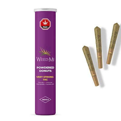 Weed Me - Powdered Donuts 3 x 0.5g Pre-Rolls