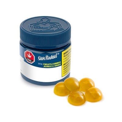 Pineapple (Soft Chews) by San Rafael - (4x Soft Chews)(THC-10mg/Total)