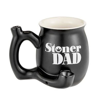 Stoner Dad Mug with Pipe by Premium Roast & Toast