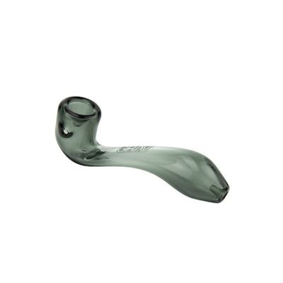 Hand Pipe - Grav Sherlock 6" - Smoke Grey