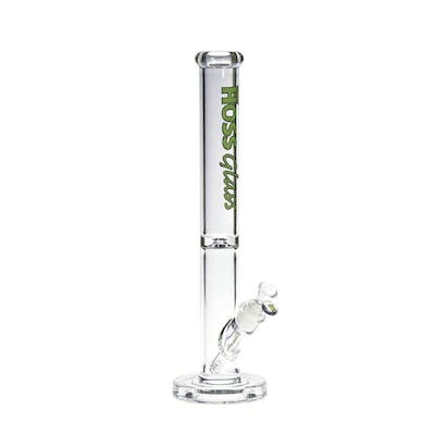 Water Bong - HOSS - 18" Straight Tube w/ Super Thick Embossed Base - Green