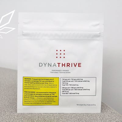 Dynathrive Pomegranate CBD Soft Chews x 7