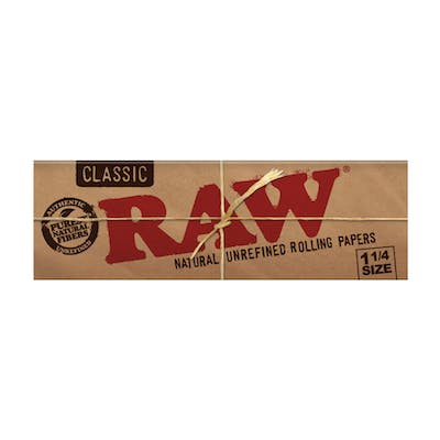 1¼" RAW Unbleached Rolling Papers