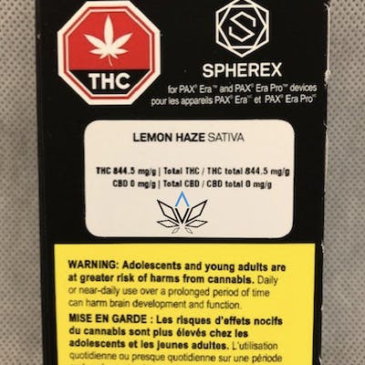 Spherex Lemon Haze Pax Pod 0.5g