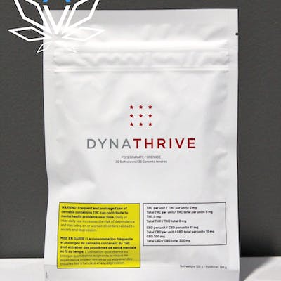 Dynathrive Pomegranate CBD Soft Chews x 30