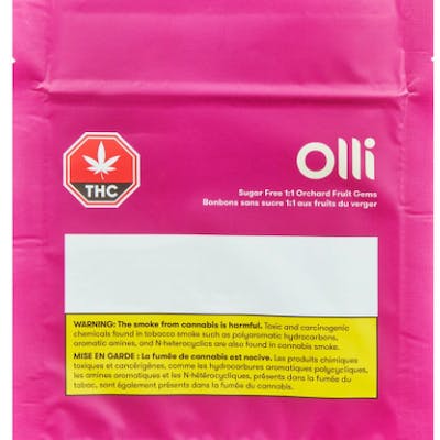 Olli - Orchard Fruit 1:1 Sugar Free Gems (4 x 2.5mg THC : 4 x 2.5mg CBD)