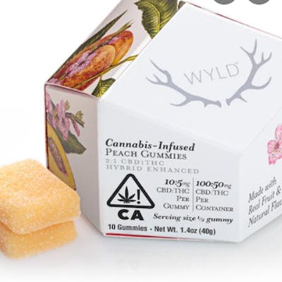 Wyld Real Fruit Soft Chews - Peach (2 x 5:1)