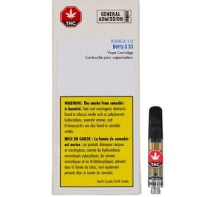 General Admission - 510 Cartridge - Berry G 33 (0.95g)