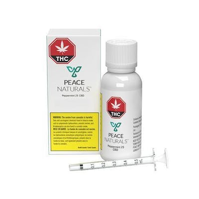 Peace Naturals - Peppermint25 CBD 23.7g Oil